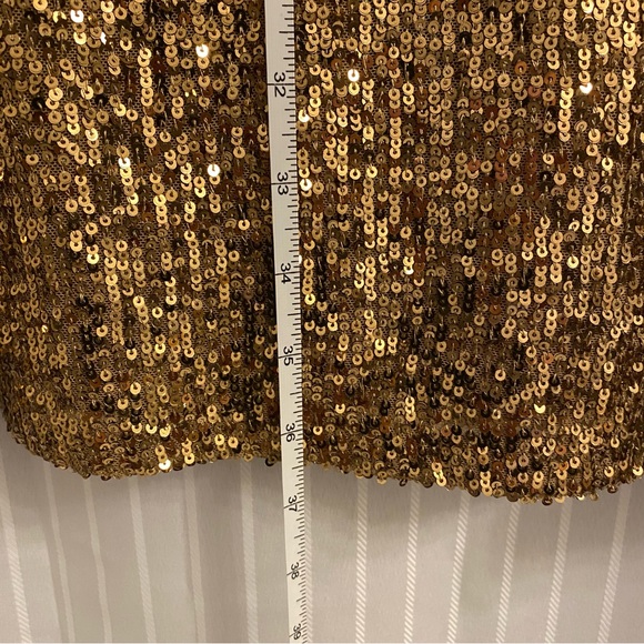 NWOT Gold Sequin Mini Dress - Picture 4 of 4